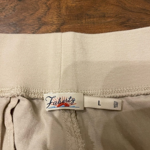 Faherty Arlie Linen Blend Pants Size L - Picture 2 of 4
